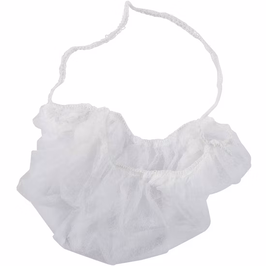 Non Woven Polypropylene Double Loop Disposable Breathable Beard Cover