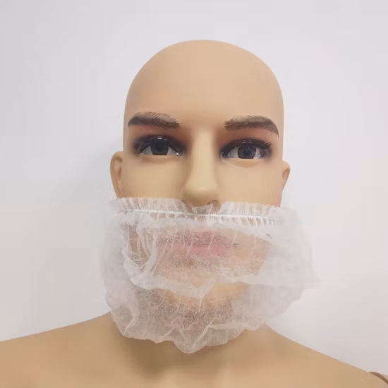 Non Woven Polypropylene Double Loop Disposable Breathable Beard Cover