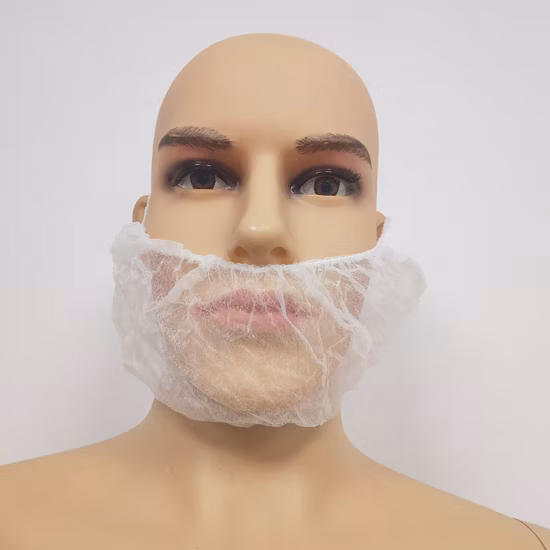 Non Woven Polypropylene Double Loop Disposable Breathable Beard Cover