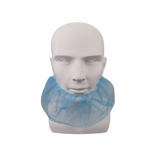 Copertura per barba facciale in PP non tessuto, vendita diretta in fabbrica, copertura per barba monouso