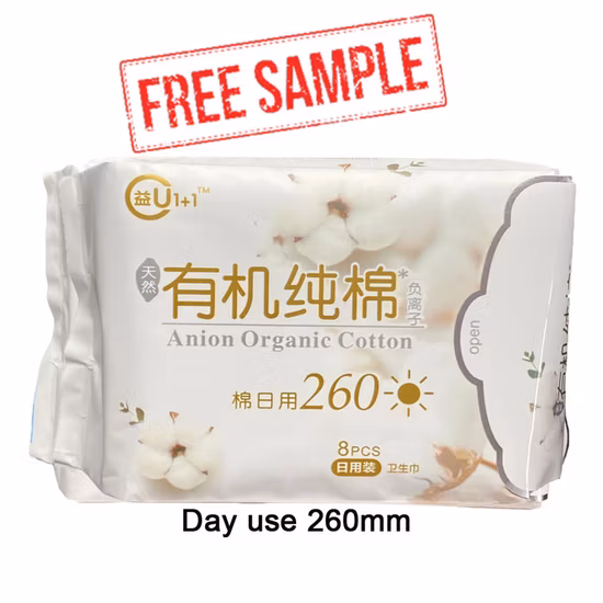 Assorbenti igienici monouso in cotone anionico per donna, confezione di prodotti per l'igiene di bell'aspetto