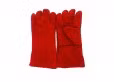 Red Color Cow Split Leather Safety Work Gloves for Welding Industry (6504. RD)
