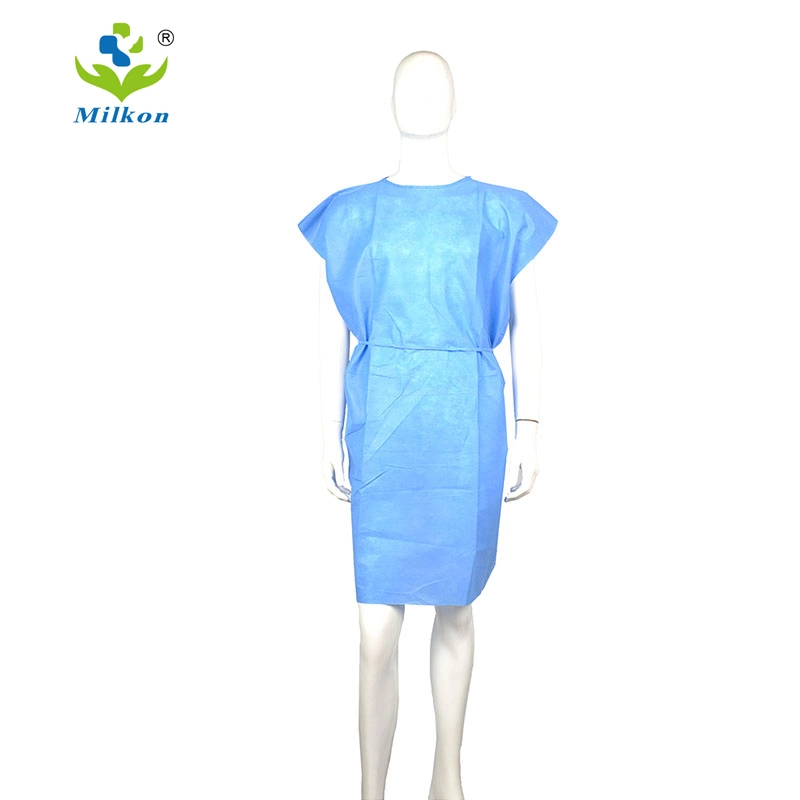 Medical PP/PE/SMS/CPE AAMI Level 1/2/3/4 En13795 Disposable Surgical Patient Visitor Plastic Isolation Gown Scrub Suit Apron for Doctors and Nurses