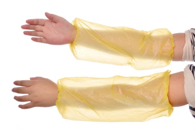 Manicotti monouso in PE leggeri e impermeabili per proteggere le parti del corpo da polvere/olio/acqua