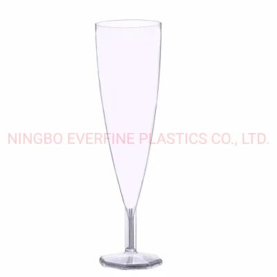 Prodotti in plastica monouso in vetro da champagne (PS) da 5,5 once